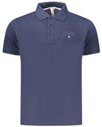 Accademia Militare - Blue Cotton Men's Polo Shirt - Lyst
