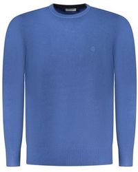 COVERI MOVING - Blue Viscose Men's Sweater - Lyst