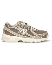 New Balance - Beige Nylon Athletic Sneakers - Lyst