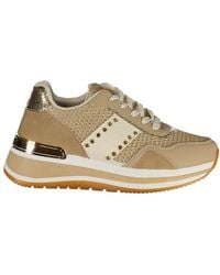 Laura Biagiotti - Beige Polyester Athletic Sneakers - Lyst