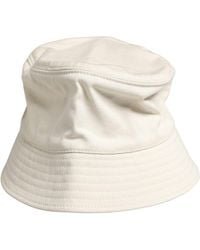 Dolce & Gabbana - Men White Cotton Bucket Fisherman Capello Hat - Lyst