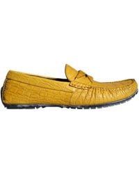 Dolce & Gabbana - Leather Slip Mocassin Loafers Shoes - Lyst