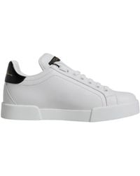 Dolce & Gabbana - Leather Classic Low Top Sneakers Shoes - Lyst