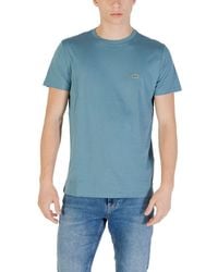 Lacoste - Blue Cotton T - Lyst