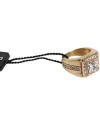 Dolce & Gabbana - Tone Sterling 925 Crystals Ring - Lyst