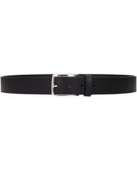 Testoni - Black Leather Regular Belt - Lyst