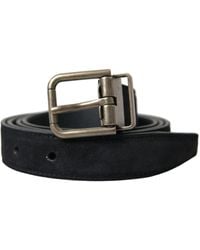 Dolce & Gabbana - Elegant Leather Belt With Metal Buckle - Lyst