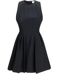 Max Mara - Black Cotton Casual Dress - Lyst
