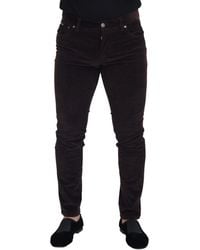 Dolce & Gabbana - Brown Corduroycasual Trouser Pants - Lyst