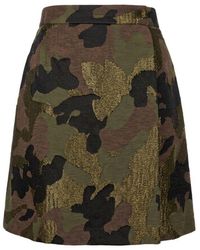 Trussardi - Black Cotton Skirt - Lyst