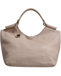 Dolce & Gabbana - Light Pink Deer Leather Logo Plaque Tote Top Handle Bag - Lyst