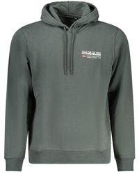 Napapijri - Verde Cotton Men Sweatshirt - Lyst