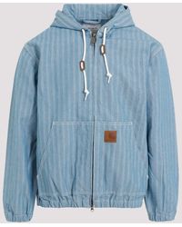 Carhartt - Blue Cotton Menard Jacket - Lyst