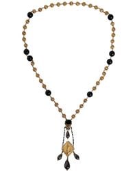 Dolce & Gabbana - Chain Brass Beaded Rosary Style Necklace - Lyst