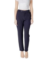Street One - Blue Viscose Jeans & Pant - Lyst
