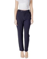 Street One - Blue Viscose Jeans & Pant - Lyst