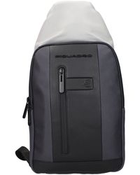 Piquadro - Gray Fabric Backpacks - Lyst