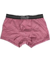 Dolce & Gabbana - Pink D&g Logo Cotton Regular Boxer Underwear - Lyst