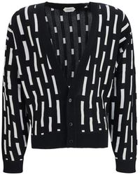 Versace - Multicolor Wool Oves Aries Cardigan - Lyst
