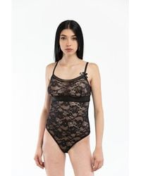 Moschino - Black Polyamide Bodysuit - Lyst