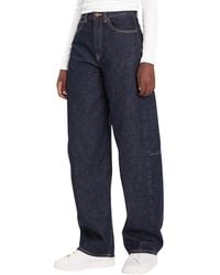 Calvin Klein - Blue Cotton Mom Jeans - Lyst