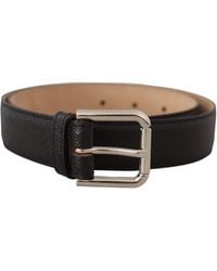 Dolce & Gabbana - Sleek Authentic Leather Belt - Lyst