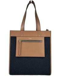 Burberry - Small Pocket Tote Manzon Bag Purse Canvas - Lyst