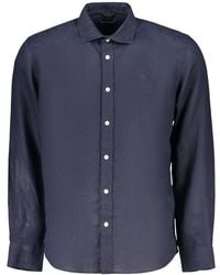 North Sails - Blue Linen Men's Shirt - Lyst