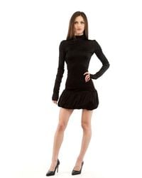 Moschino - Black Viscose Casual Dress - Lyst