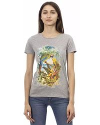 TRUSSARDI ACTION - Gray Cotton T - Lyst