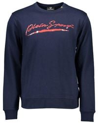 Philipp Plein - Blue Cotton Men Sweater - Lyst