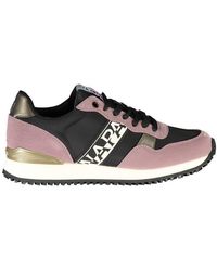 Napapijri - Contrast Lace-Up Sneakers - Lyst