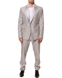 Dolce & Gabbana - Light Wool 2 Piece Martini Formal Suit Pl+Se+Wv - Lyst