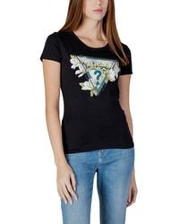 Guess - Black Cotton T - Lyst