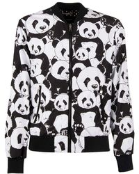Dolce & Gabbana - Black White Panda Bomber S Jacket - Lyst