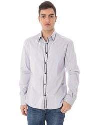 CoSTUME NATIONAL - Light Blue Cotton Shirt - Lyst