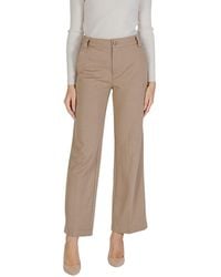 Street One - Beige Viscose Jeans & Pant - Lyst