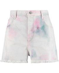 Isabel Marant - Multicolor Denim Shorts - Lyst