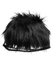 Dolce & Gabbana - Faux Fur Bucket Hat - Lyst