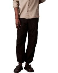 Calvin Klein - Black Cotton Joggers (workout Pants) - Lyst