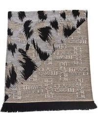 Roberto Cavalli - Wool Scarf - Lyst