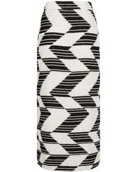 Trussardi - White Polyester Skirt - Lyst