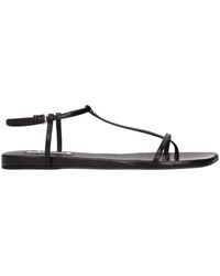 Jil Sander - Leather Flip-Flop Sandals - Lyst