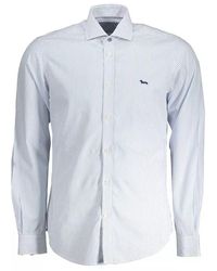 Harmont & Blaine - Elegant White Narrow Fit Organic Cotton Shirt - Lyst