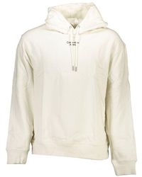 Calvin Klein - Bianco Cotton Mens Sweatshirt - Lyst