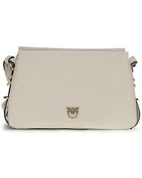 Pinko - Calf Leather Bos Taurus Shoulder Bag - Lyst