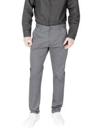 ARMANI EXCHANGE - Blue Cotton Skinny Pant - Lyst