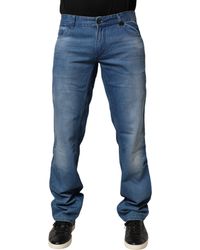 Verri - Blue Washed Cotton Regular Fit Men Denim Trouser Jeans - Lyst