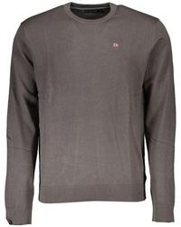 Napapijri - Classic Crew Neck Cotton Sweater - Lyst