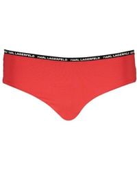 KARL LAGERFELD - Rosso Poliammide S Swim Briefs - Lyst